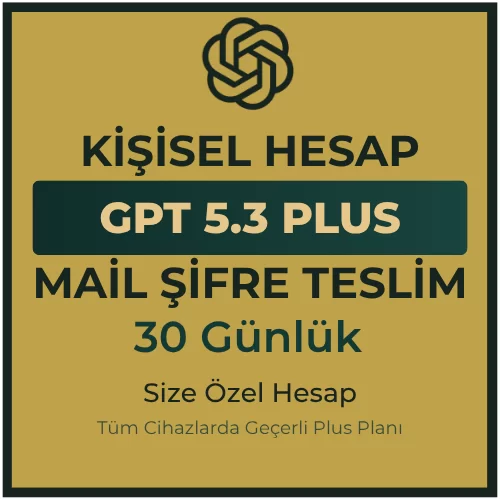 ✨ChatGPT 5.3 Plus 1 Aylık Kişisel Hesap✨